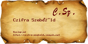 Czifra Szebáld névjegykártya